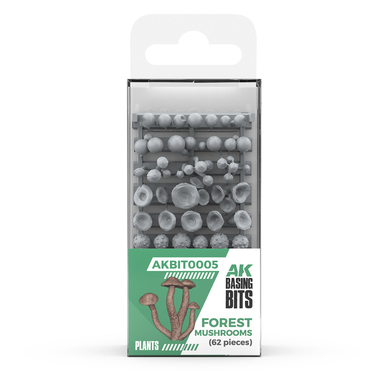 AK Basing Bits: Forest Mushrooms (63 Pieces)