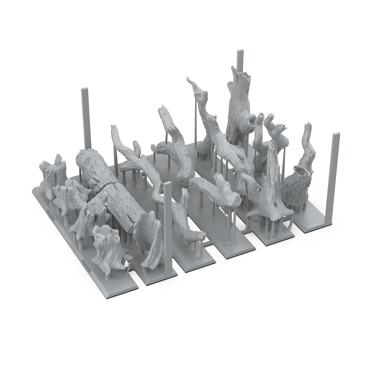 AK Basing Bits: Dead Tree Basing (17 Pieces)