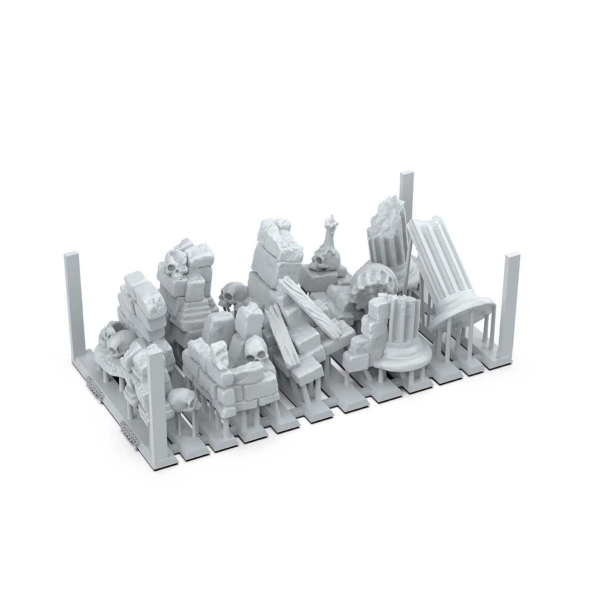 AK Basing Bits: Village Ruins (12 Pieces)