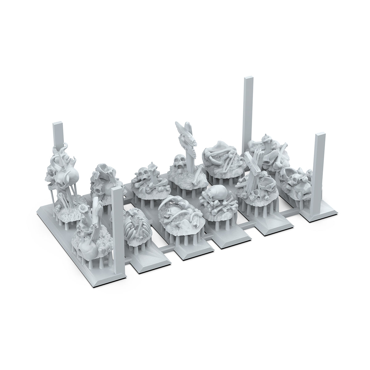AK Basing Bits: Bones Remains (12 Pieces)
