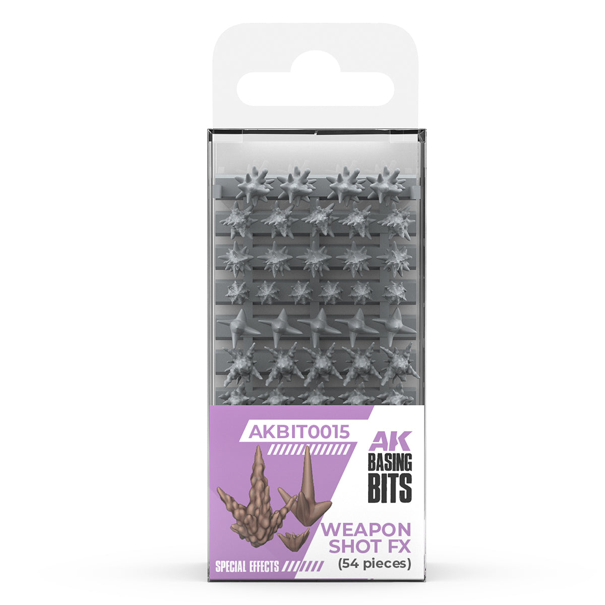 AK Basing Bits: Weapons Shot FX (54 Pieces)