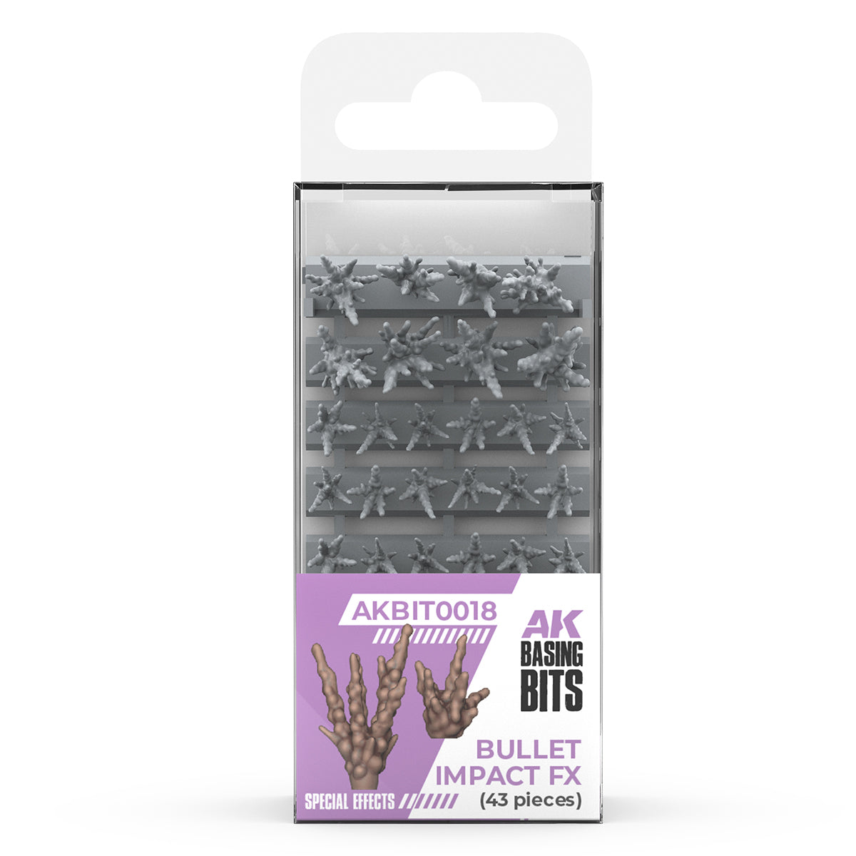 AK Basing Bits: Bullet Impact FX (43 Pieces)