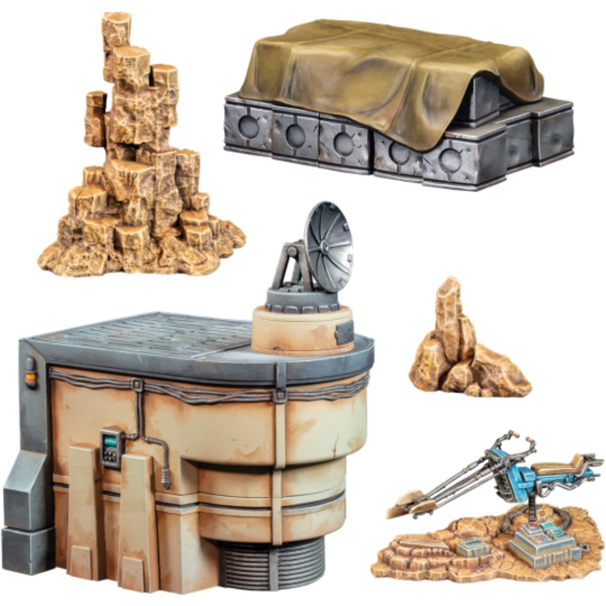Star Wars Legion: Galactic Battlefield Terrain Starter Set