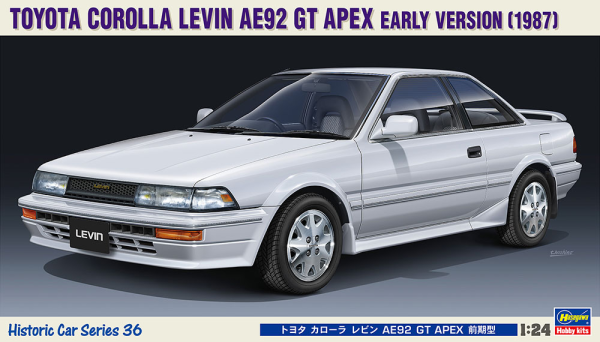 Hasegawa [HC36] 1:24 Toyota Corolla Levin AE92 Apex Early Version 1987