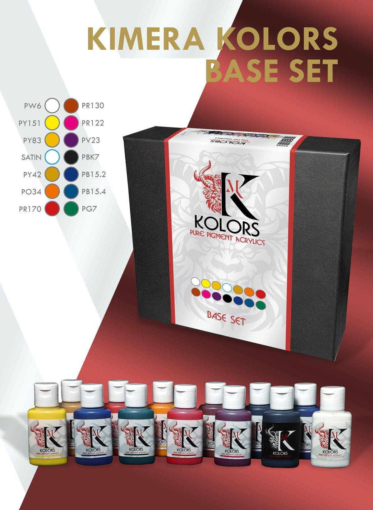 Kimera Kolors: Pure Pigments Base Set