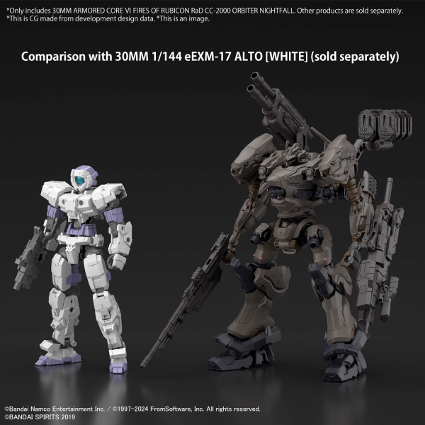 30MM Armored Core VI Fires of Rubicon RaD CC-2000 Orbiter Nightfall [Q4 2024]