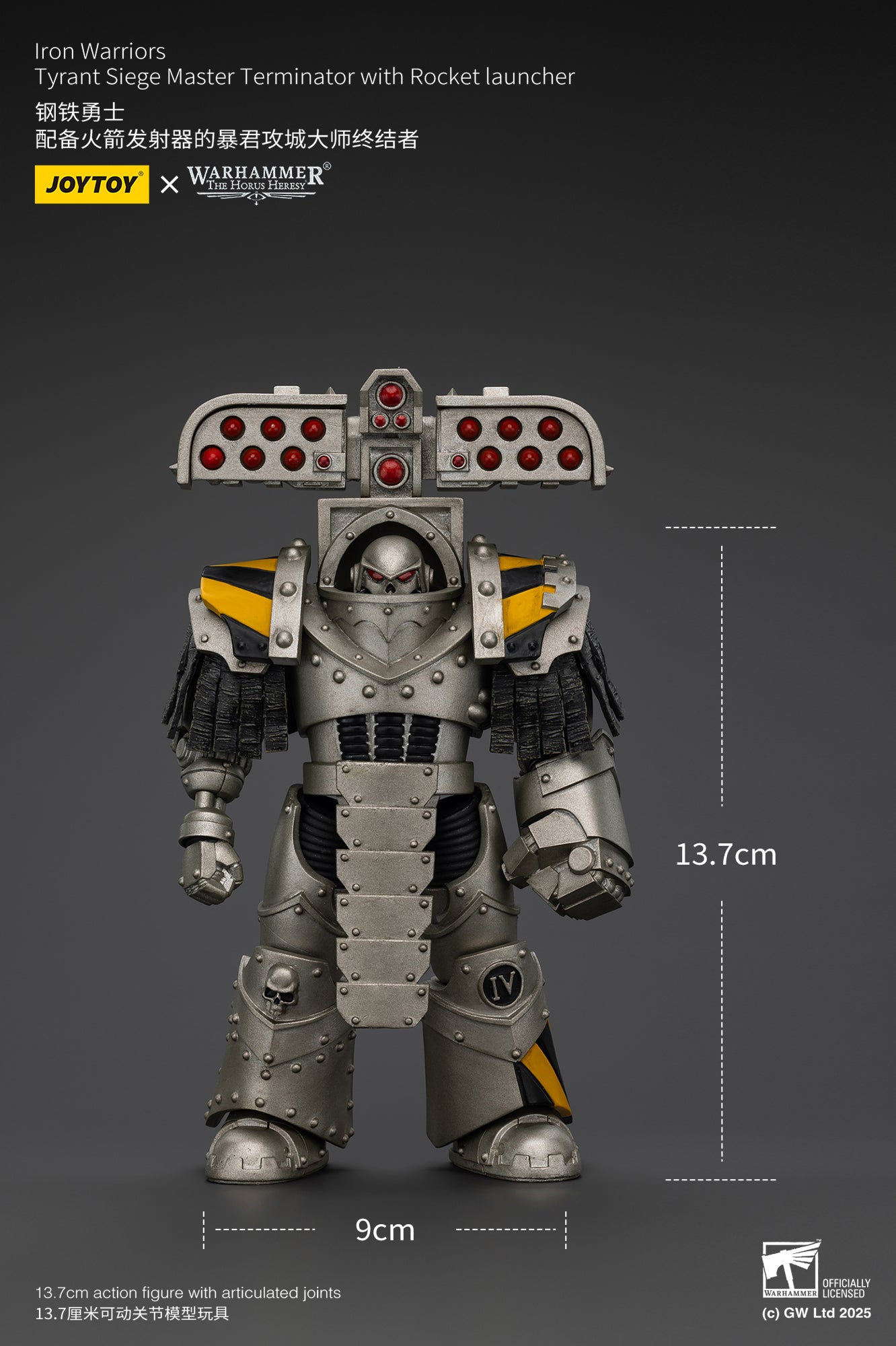 Joytoy: Iron Warriors Tyrant Siege Master Terminator with Rocket launcher