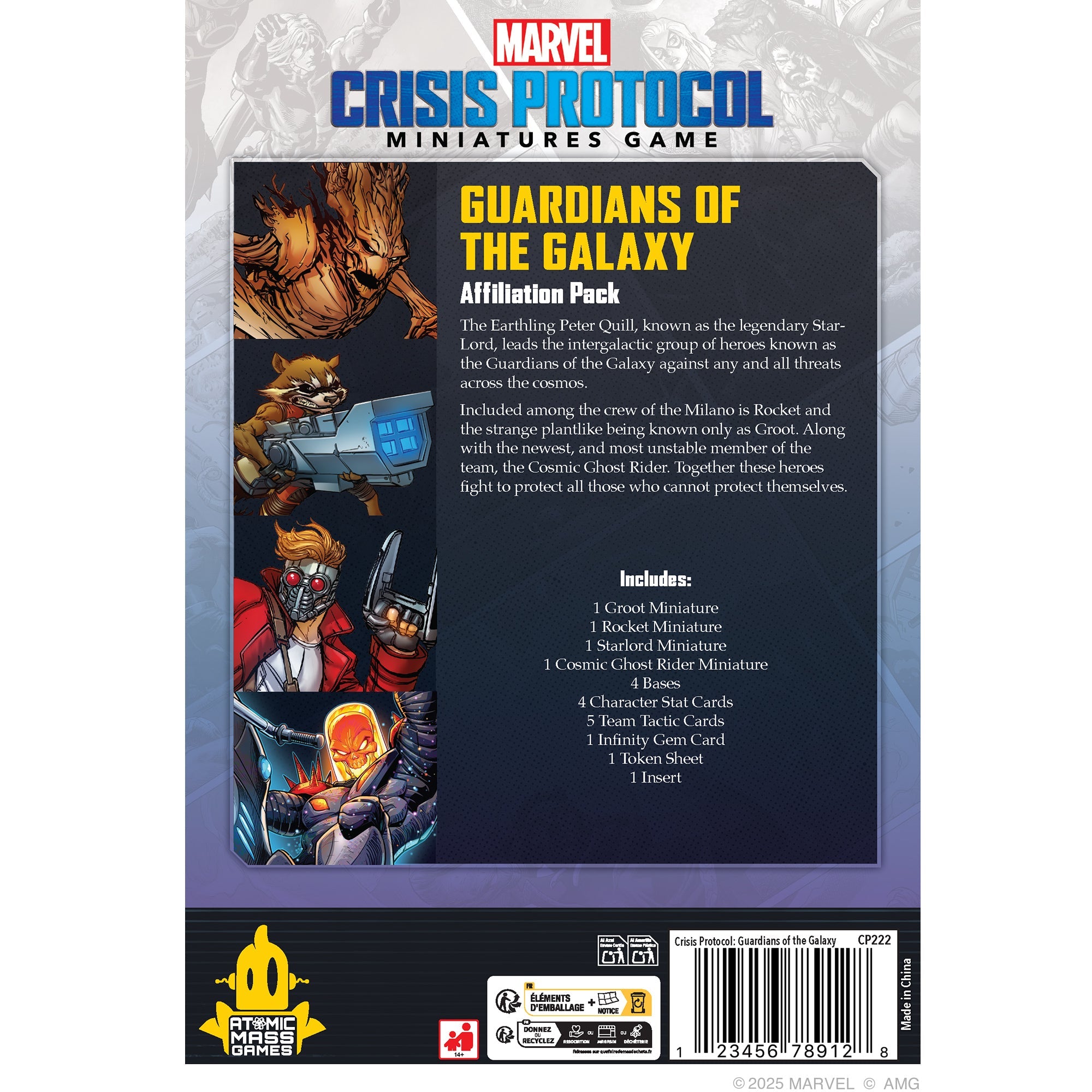 Marvel Crisis Protocol: Guardians of the Galaxy Affiliation Pack [April 2025]