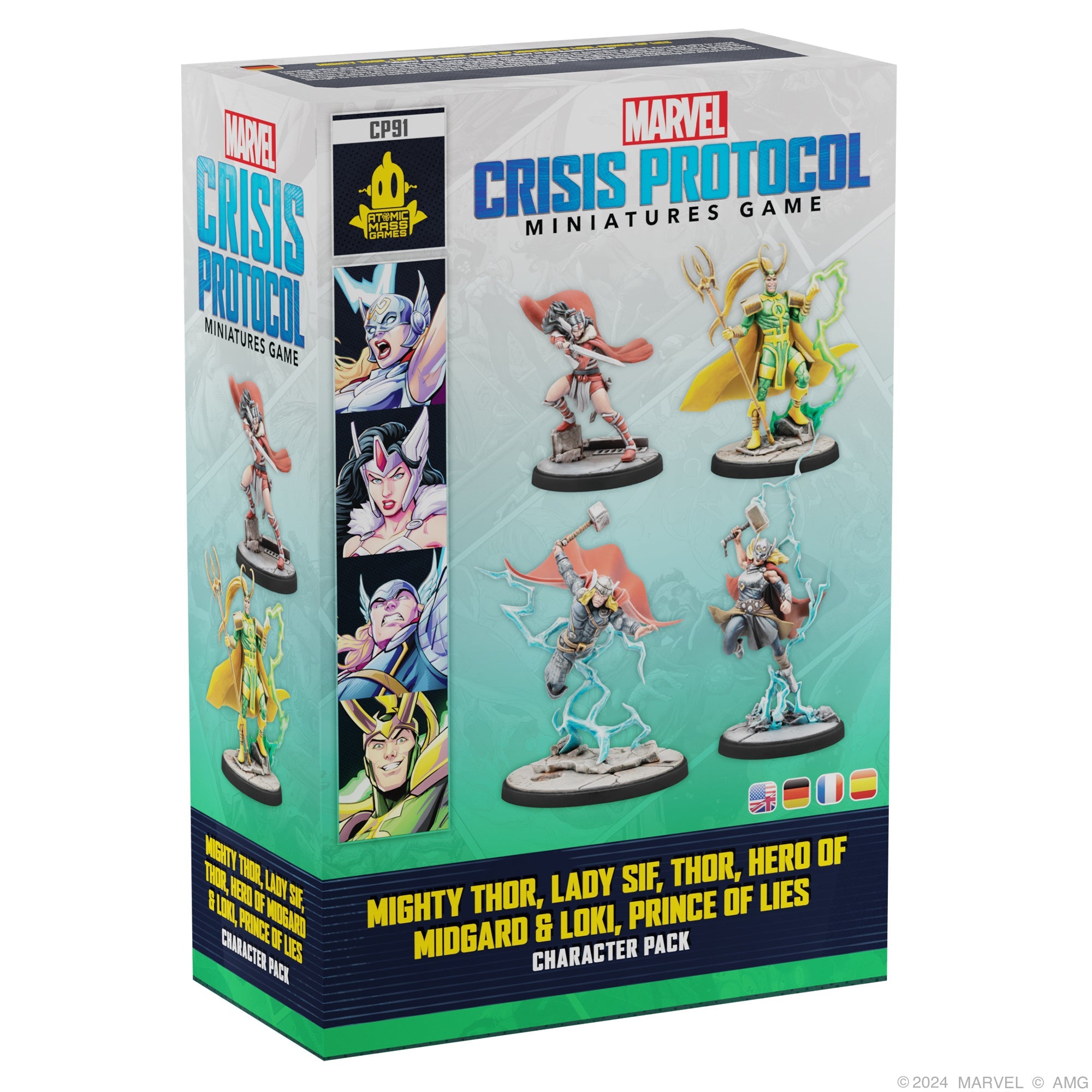 Marvel Crisis Protocol: Mighty Thor, Lady Sif, Thor, Loki Character Pack