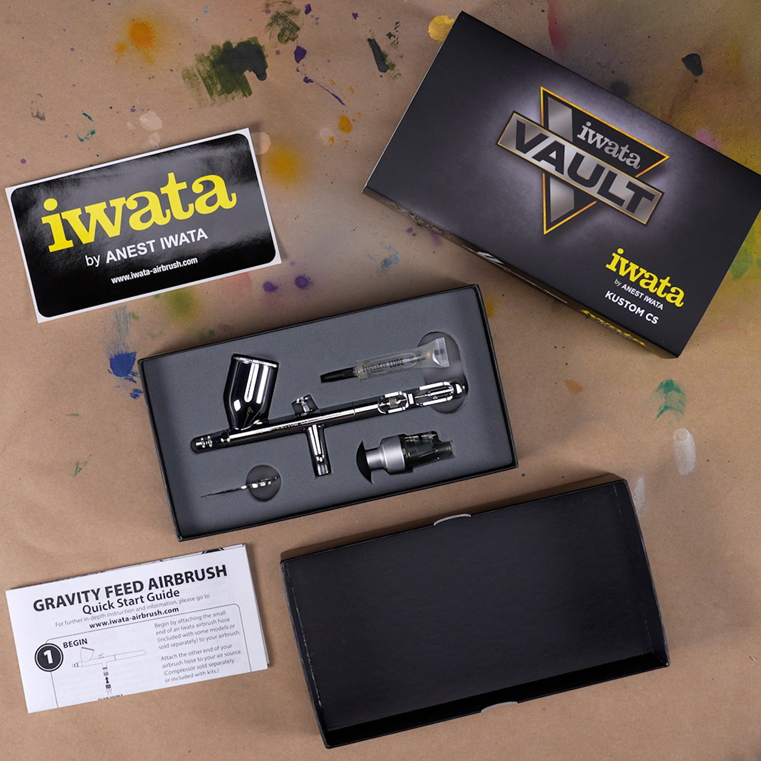 Iwata Vault Kustom CS Gravity Feed Dual Action Airbrush