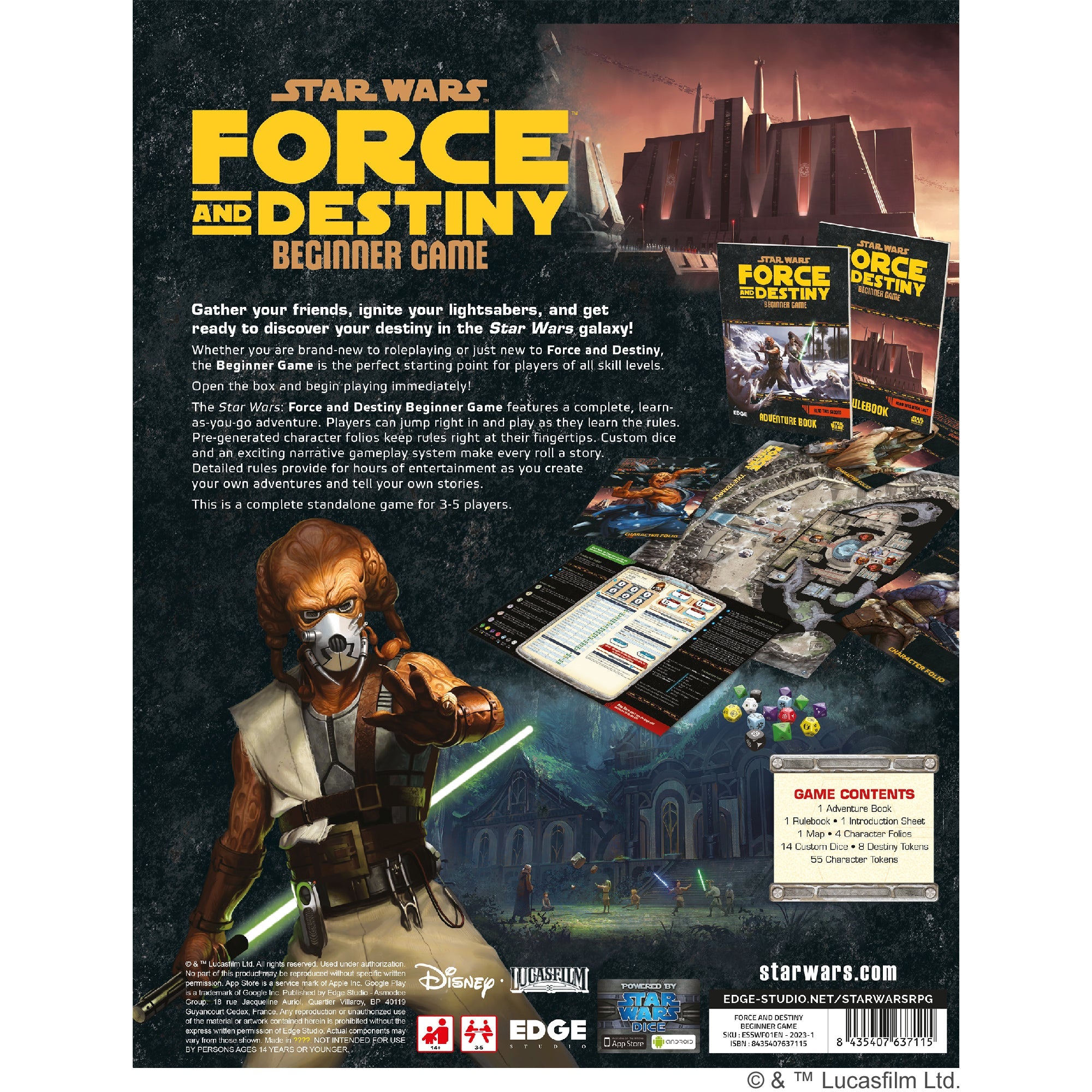 Star Wars Roleplaying - Force and Destiny: Beginner Game