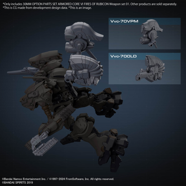 30MM Armored Core VI Fires of Rubicon Weapon Set 01 [Q4 2024]