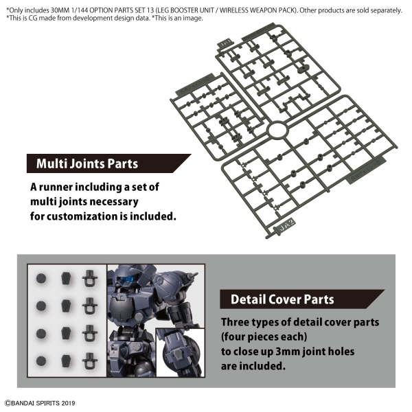 30MM Option Parts Set 13 (Leg Booster Unit / Wireless Weapon Pack)