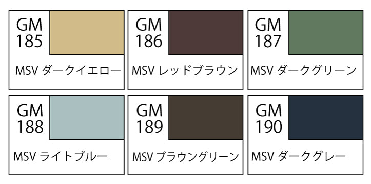 GMS127 Gundam Marker MSV Set