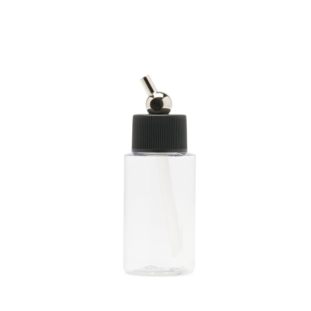 Iwata I4501 Crystal Clear Bottle 1 oz / 30 ml Cylinder With Adaptor Cap