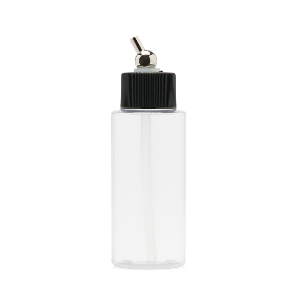Iwata I4502 Crystal Clear Bottle 2 oz / 60 ml Cylinder With Adaptor Cap