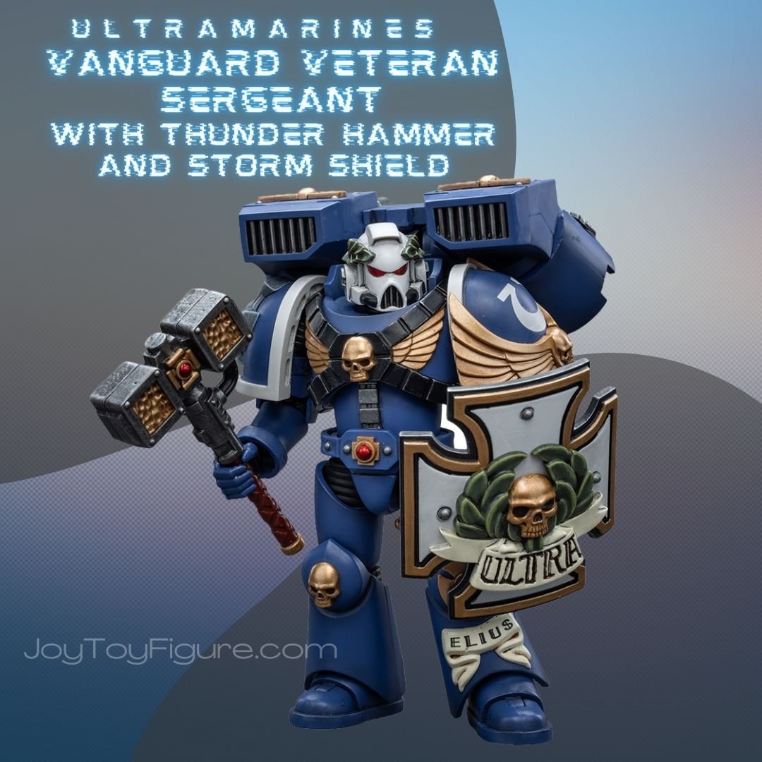 Joytoy: Ultramarines Vanguard Veteran with Thunder Hammer and Storm Shield