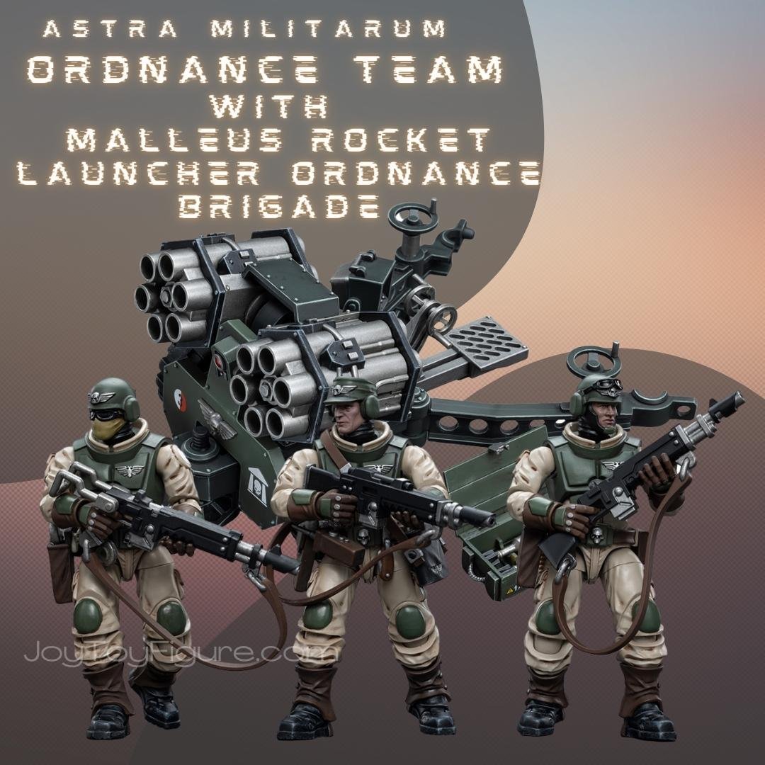 Joytoy: Astra Militarum Ordnance Team with Malleus Rocket Launcher