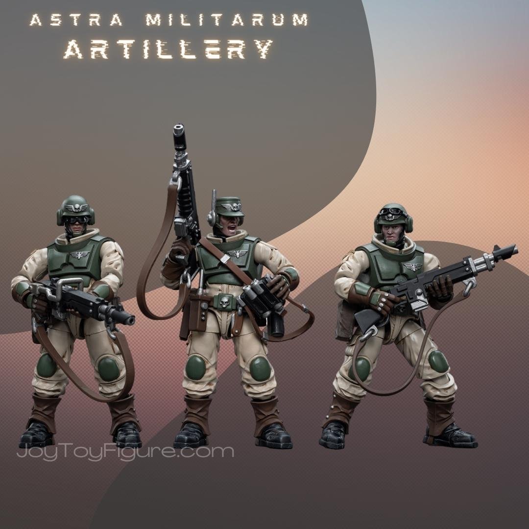 Joytoy: Astra Militarum Ordnance Team with Bombast Field Gun