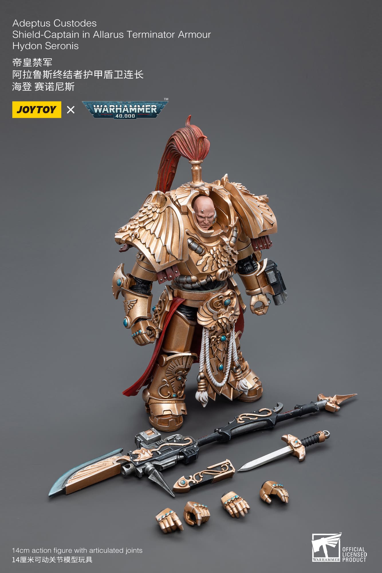 Joytoy: Adeptus Custodes Shield-Captain in Allarus Terminator Armour Hydon Seronis