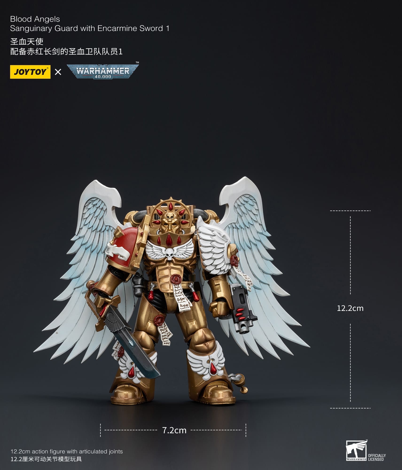 Joytoy: Blood Angels Sanguinary Guard with Encarmine Sword 1