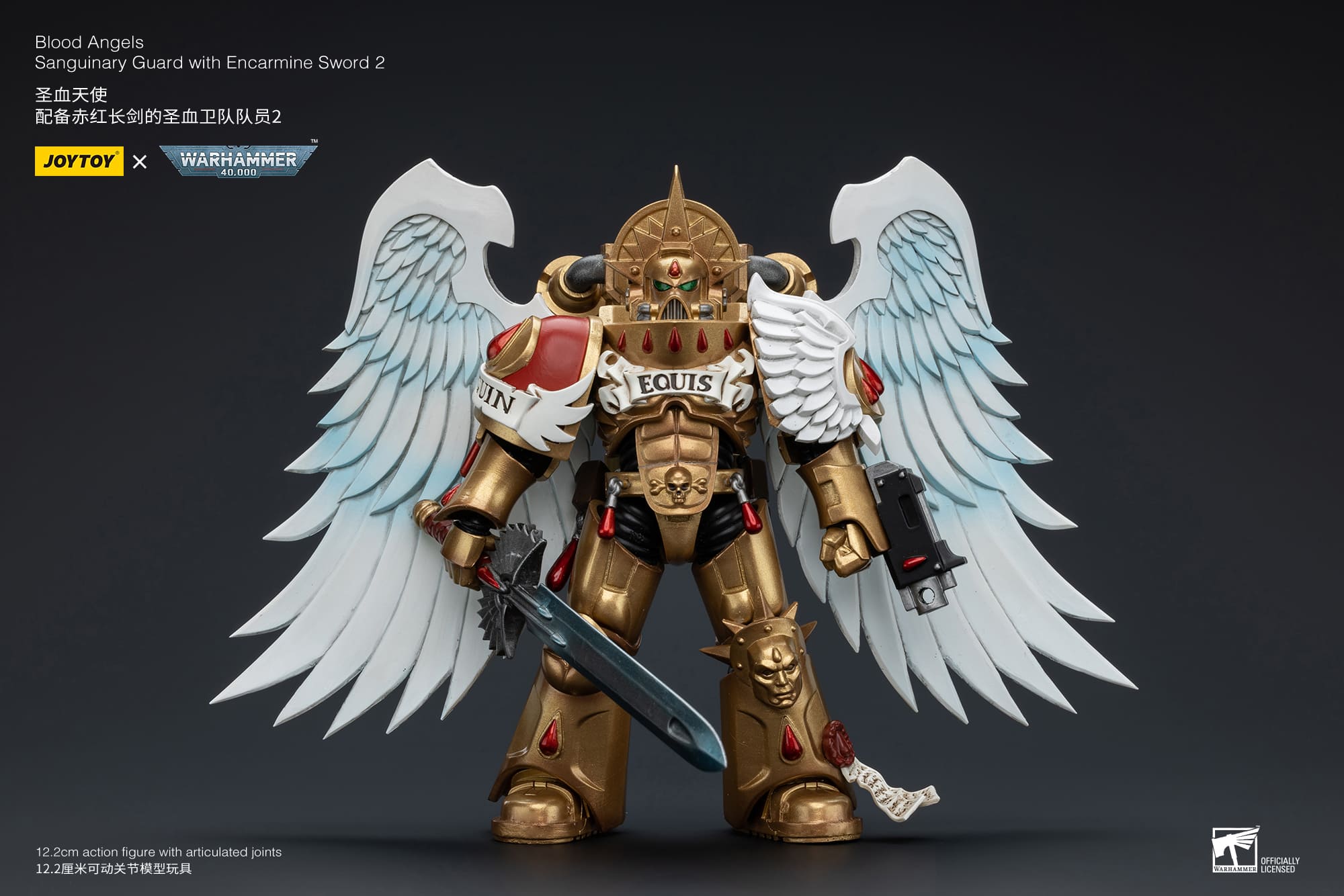 Joytoy: Blood Angels Sanguinary Guard with Encarmine Sword 2