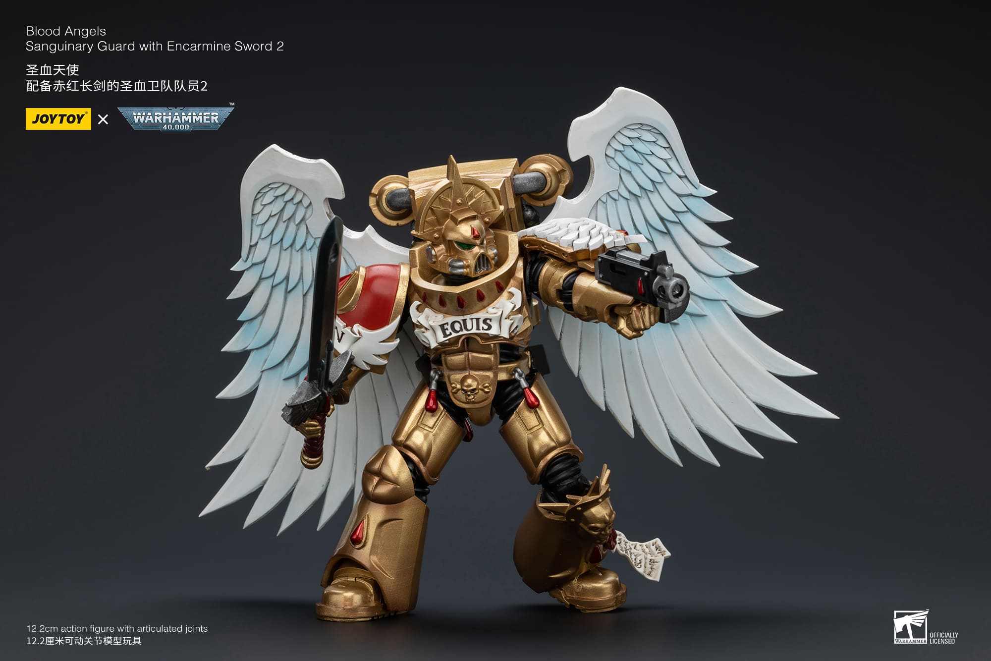 Joytoy: Blood Angels Sanguinary Guard with Encarmine Sword 2
