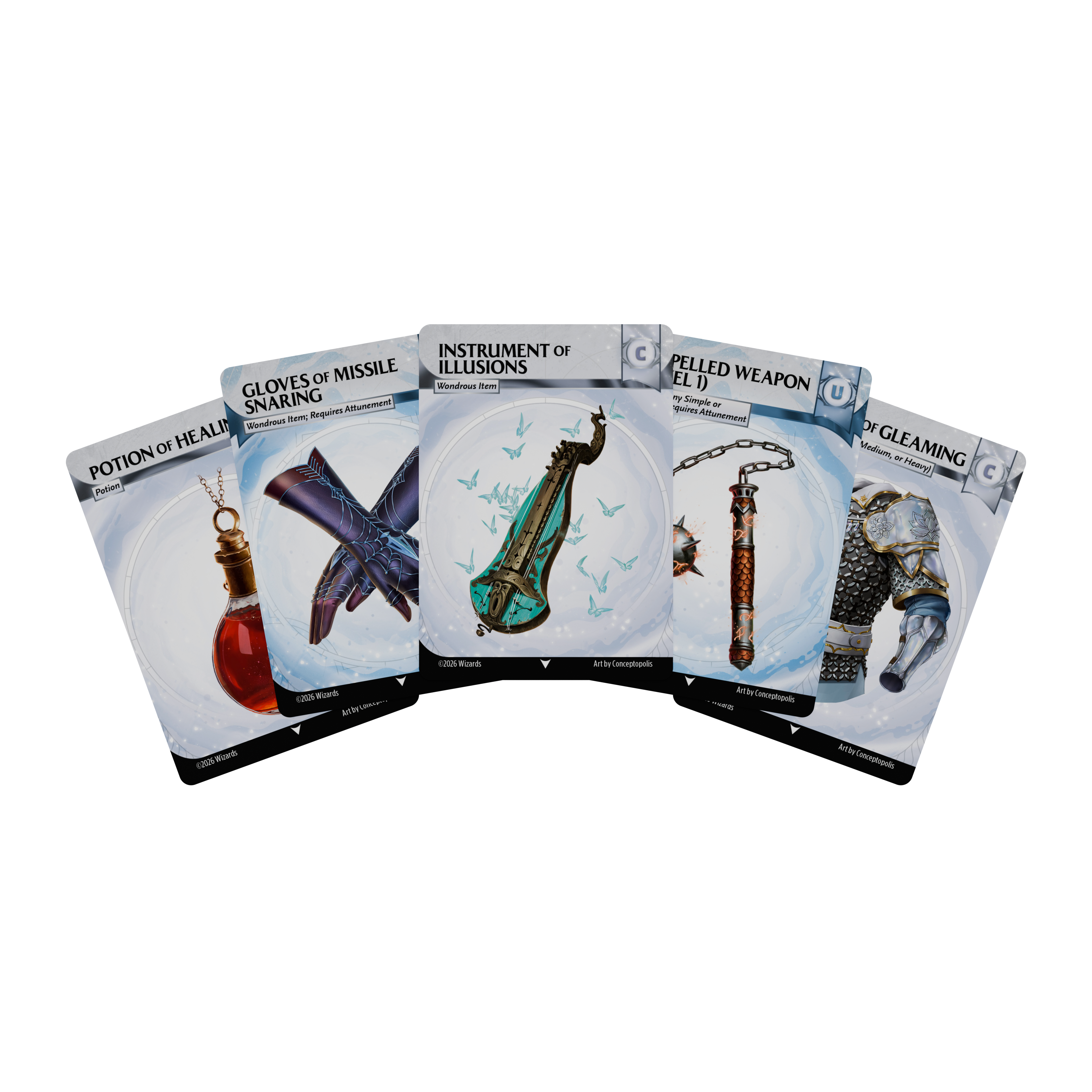 D&D: Magic Item Reference Cards: Common and Uncommon