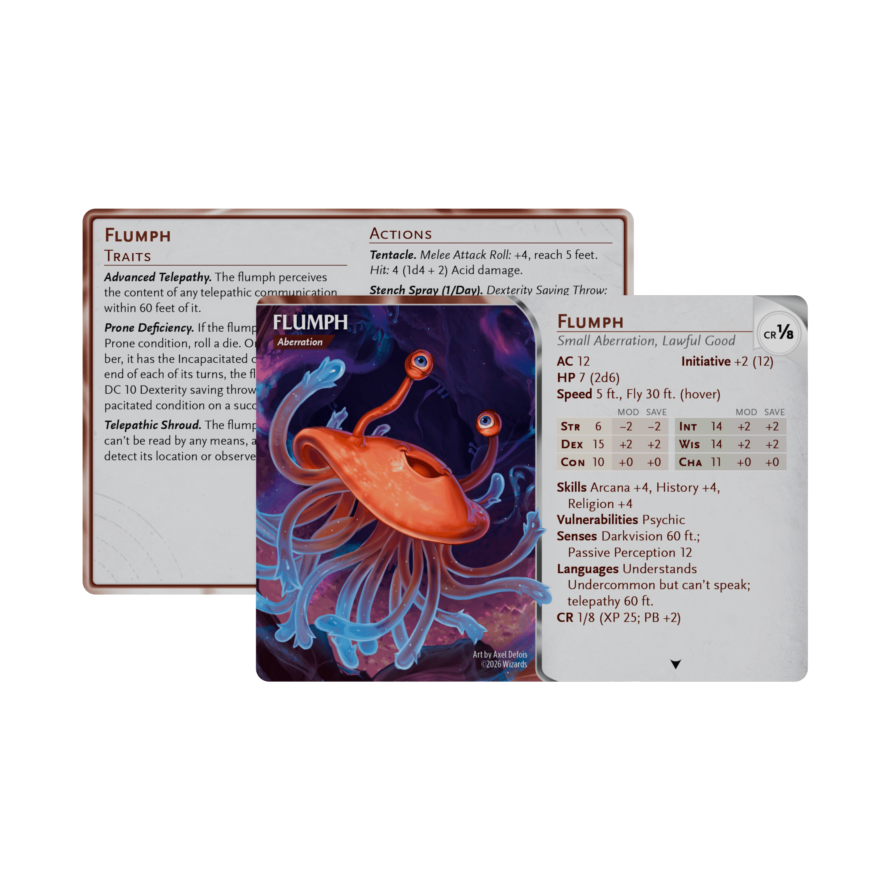 D&D: Monsters: Mystical and Menacing Reference Cards