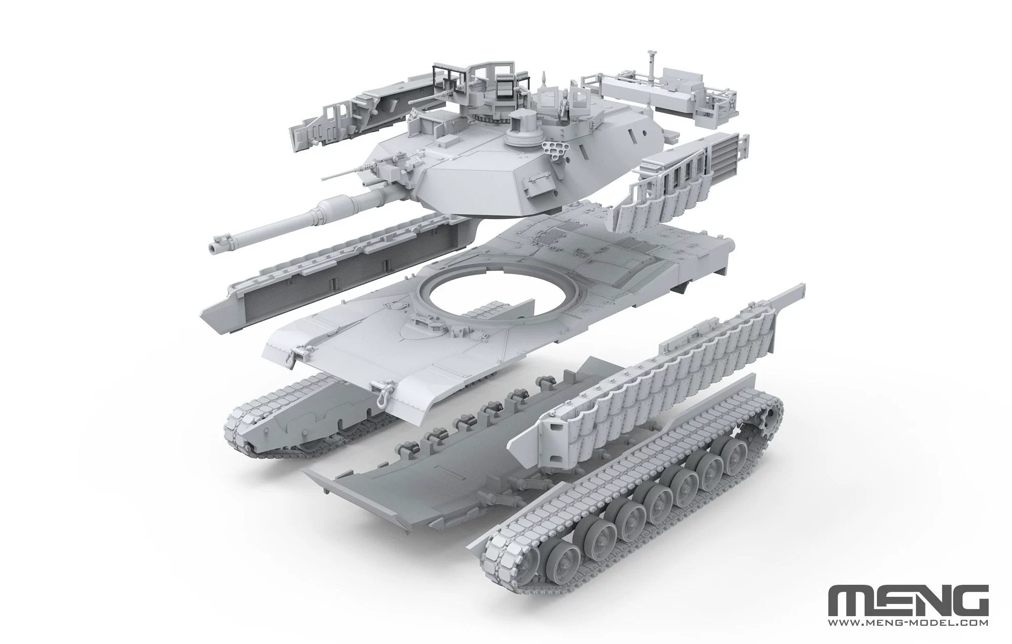 Meng: 1/72 U.S. Main Battle Tank M1A2 SEP ABRAMS TUSK II