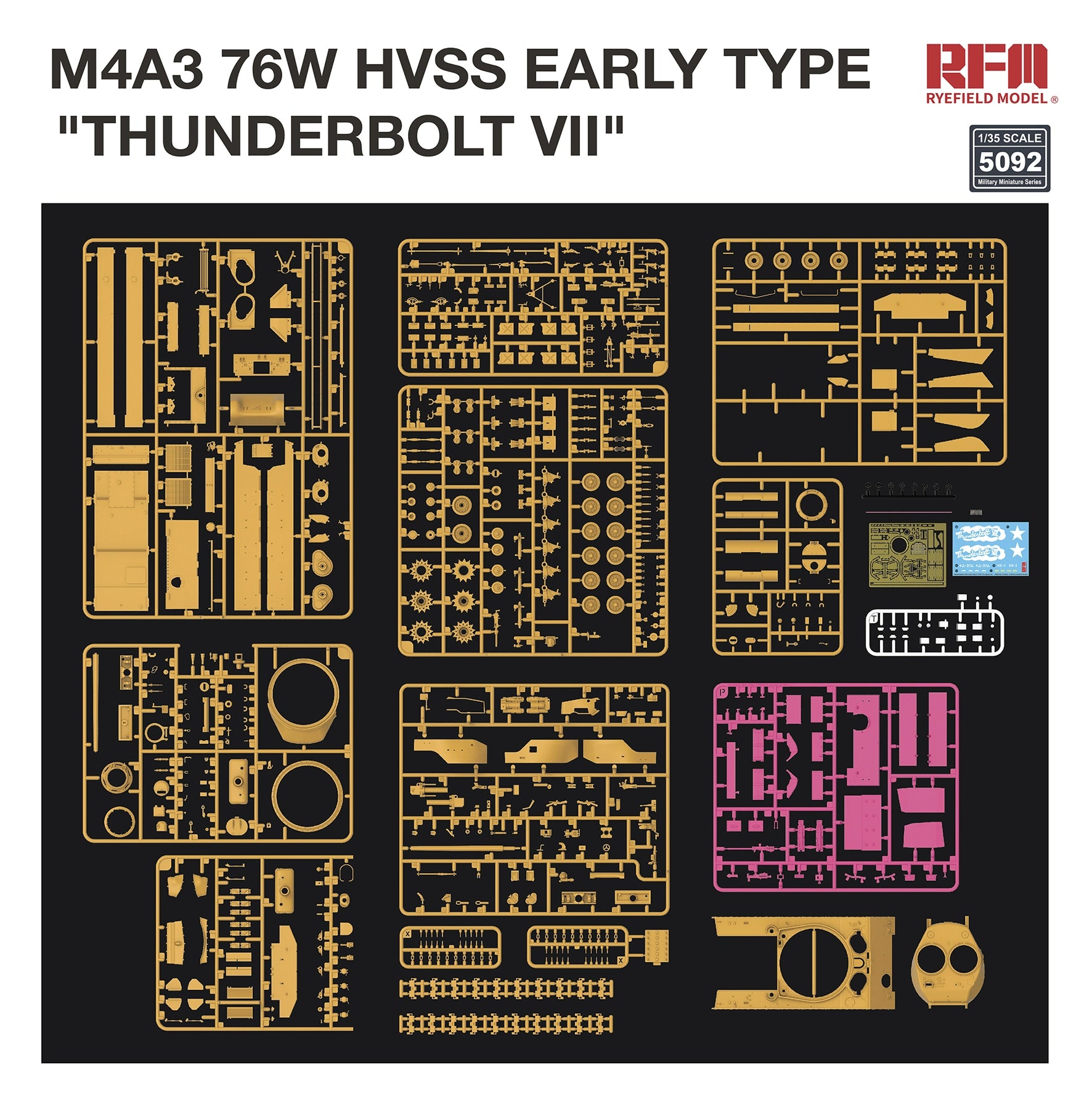 RFM: 1/35 M4A3 76W HVSS Early Type "Thunderbolt VII"