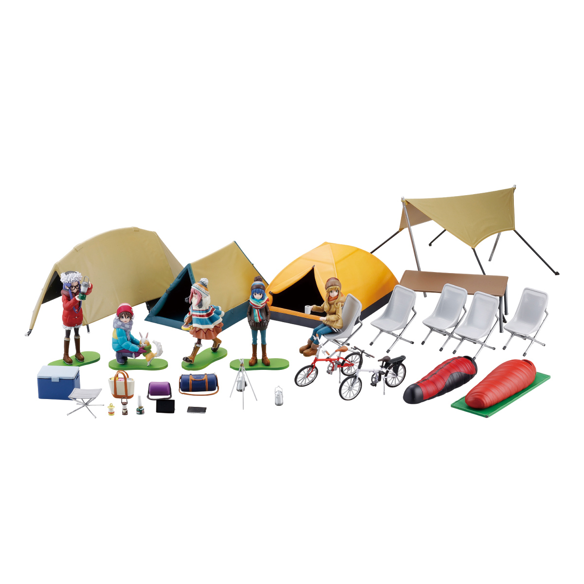ARTPLA 1:24 Laid-Back Camp Camp Set