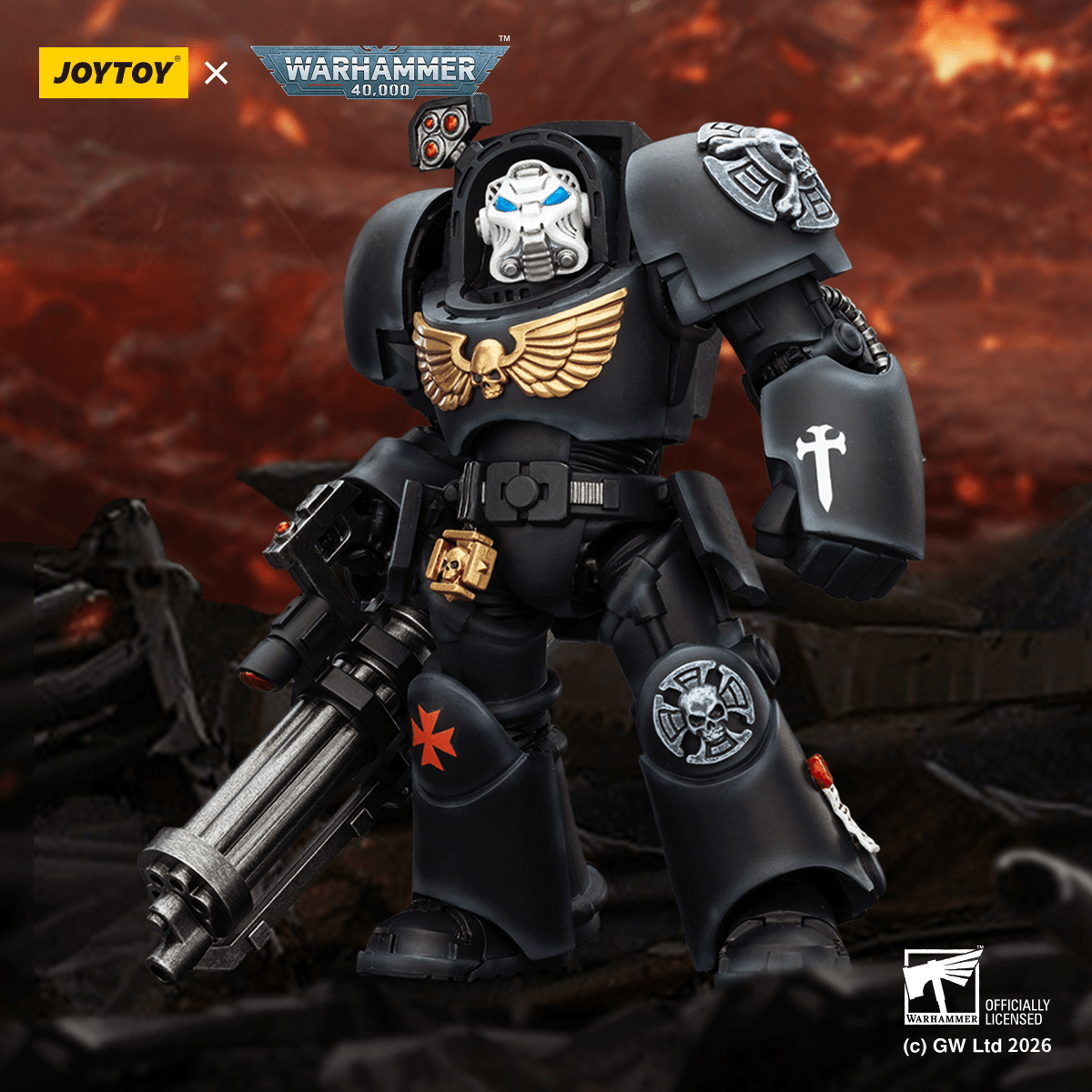 Joytoy: Black Templars Terminator 3 with Power Fist and Assault Cannon