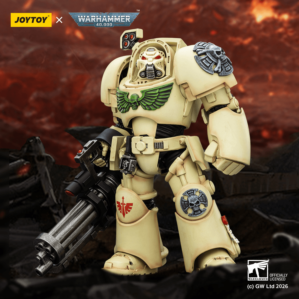 Joytoy: Dark Angels Deathwing Terminator 3 with Power Fist and Assault Cannon