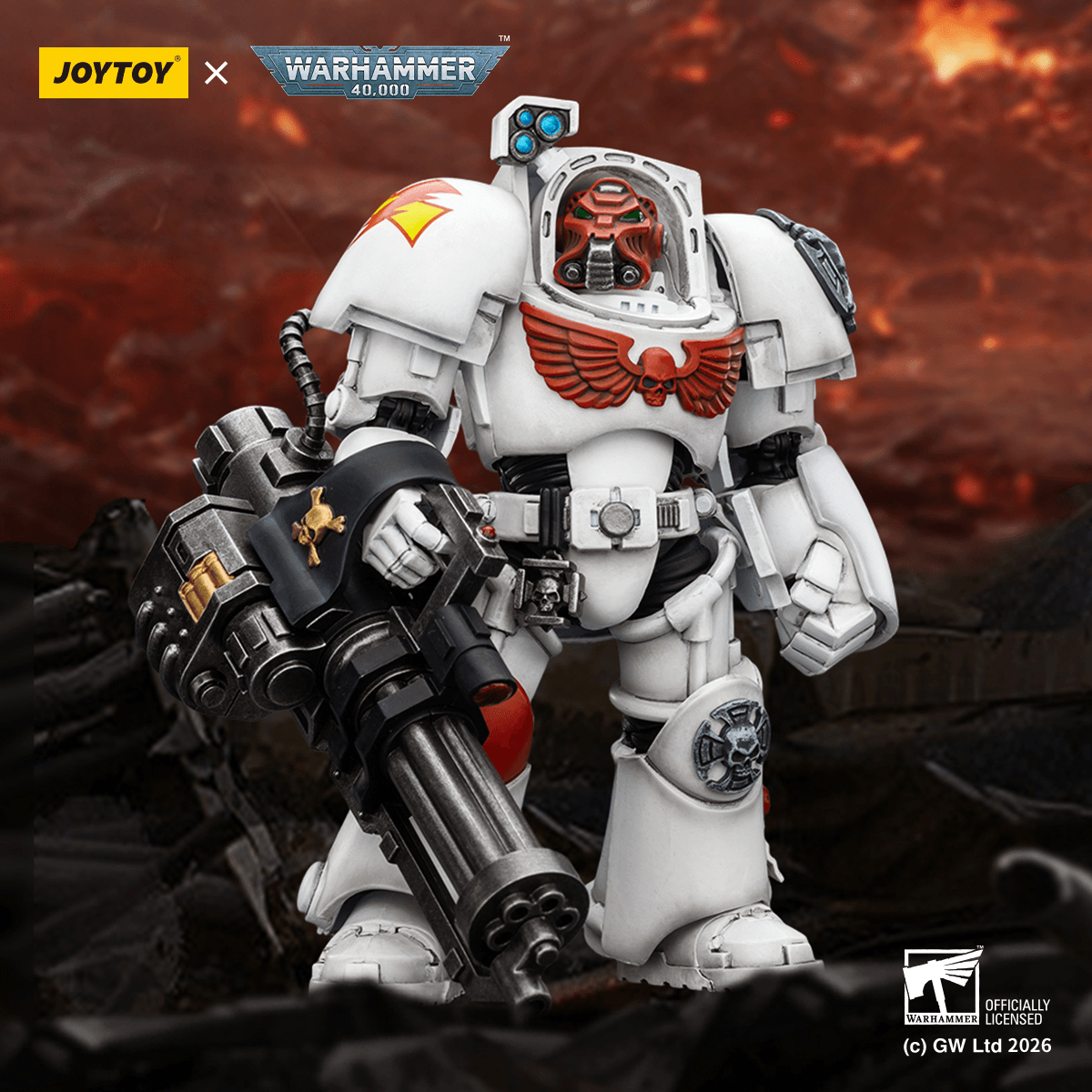 Joytoy: White Scars Terminator 3 with Power Fist and Assault Cannon