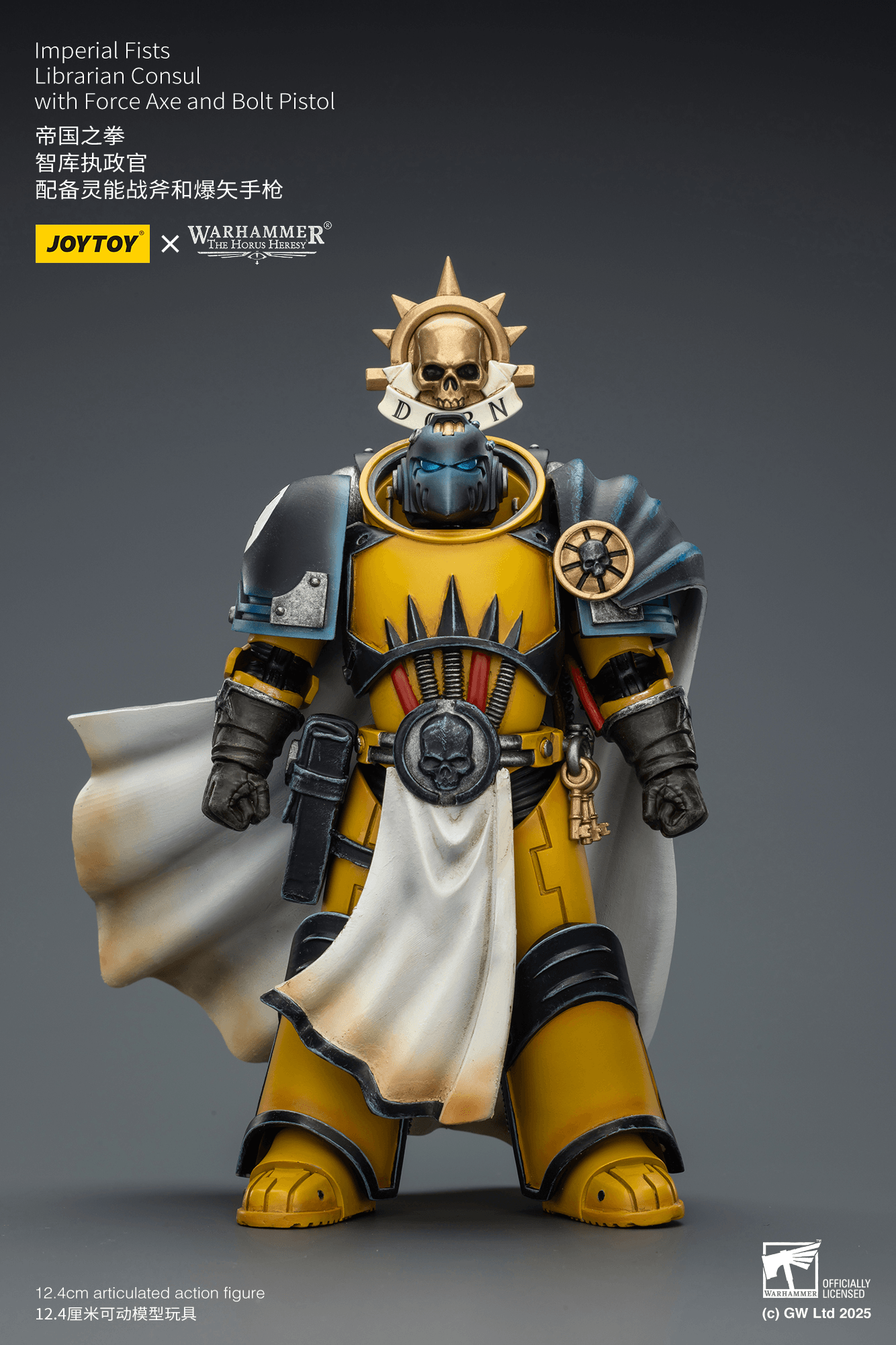 Joytoy: Imperial Fists Librarian Consul with Force Axe and Bolt Pistol