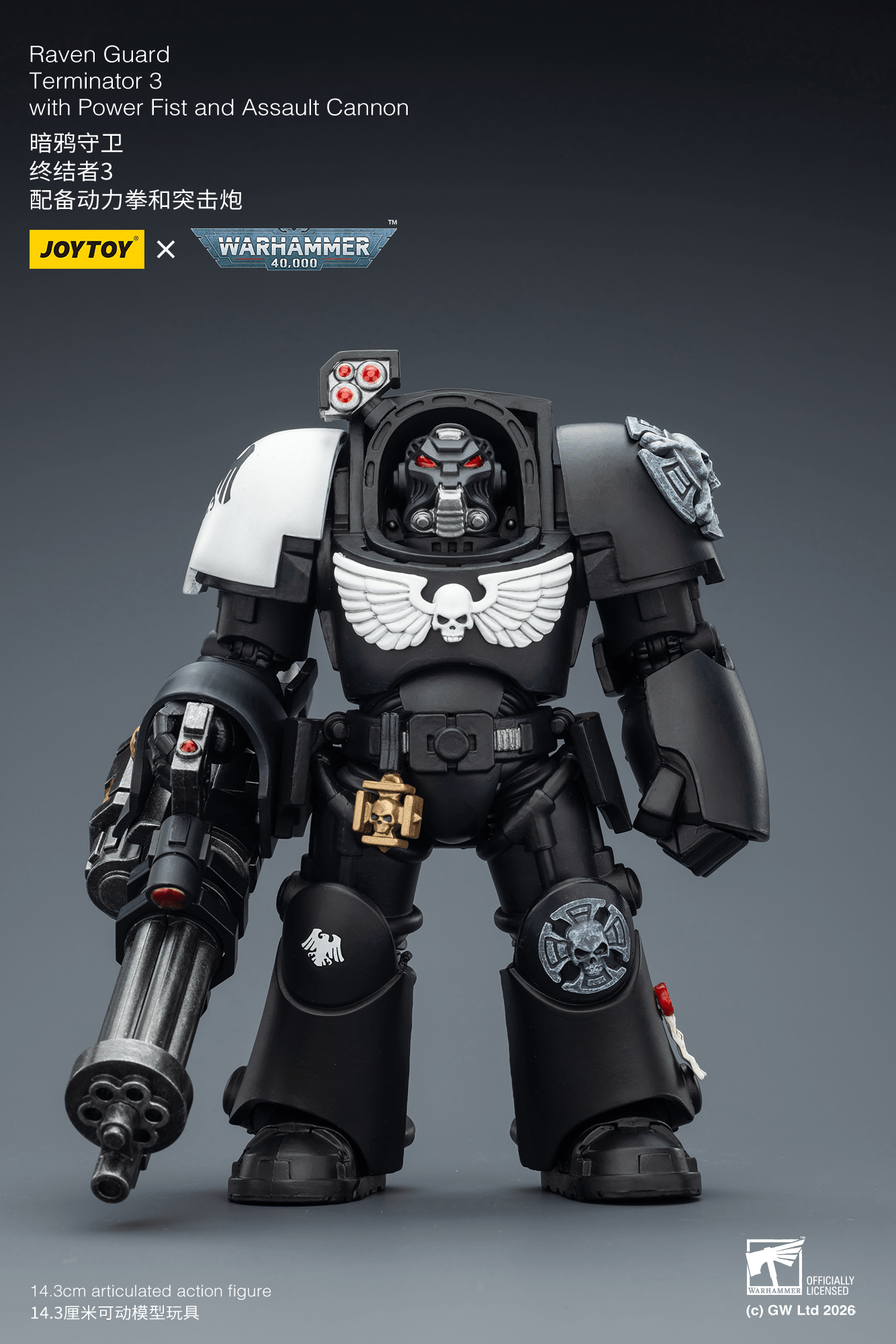 Joytoy: Raven Guard Terminator 3 with Power Fist and Assault Cannon