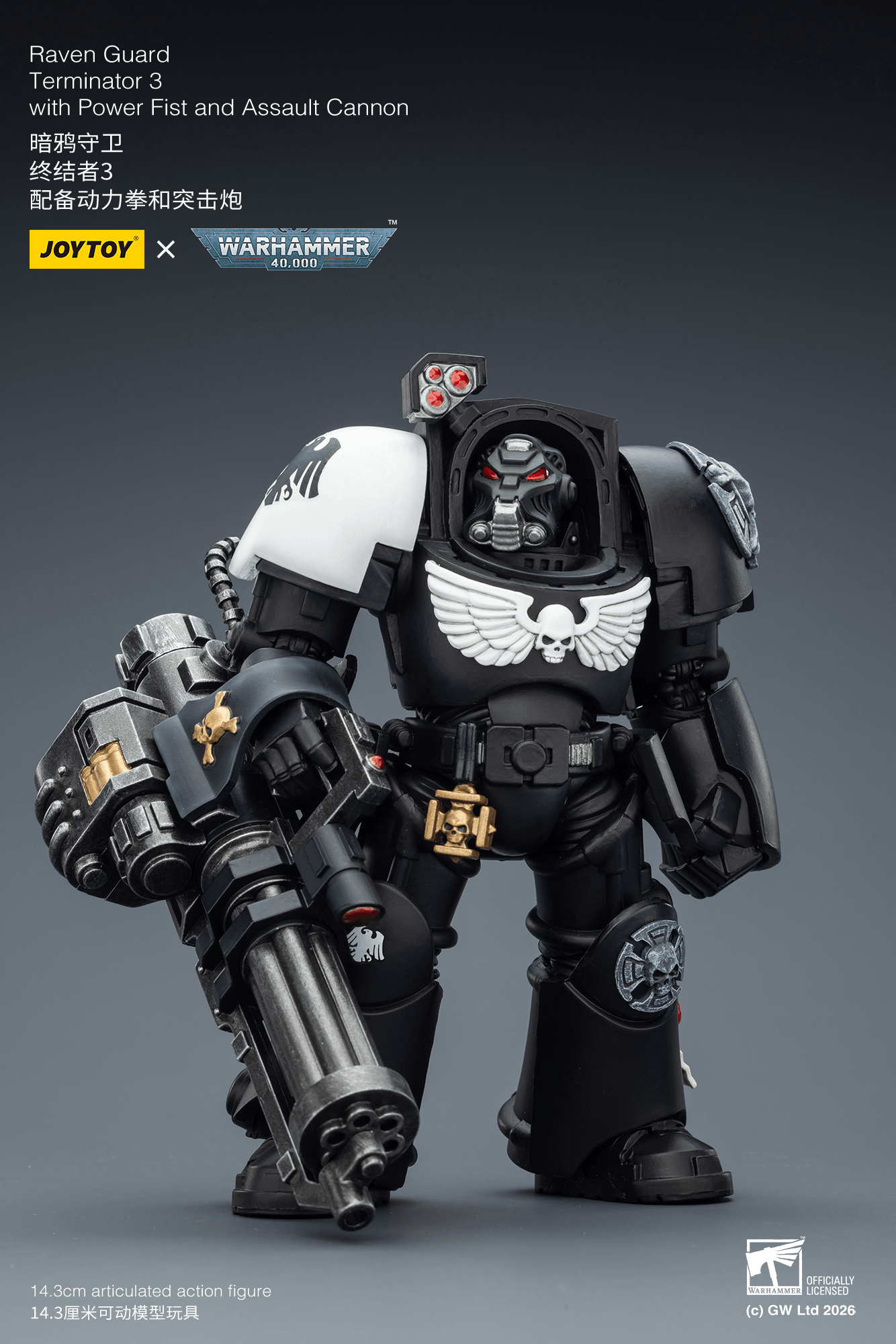 Joytoy: Raven Guard Terminator 3 with Power Fist and Assault Cannon