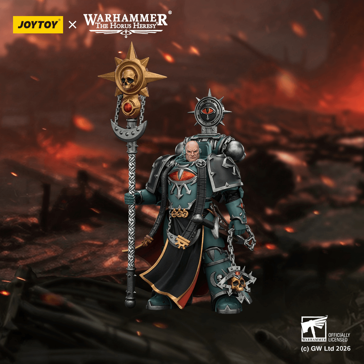 Joytoy: Sons of Horus Dark Emissary Consul with Staff of Dark Authority