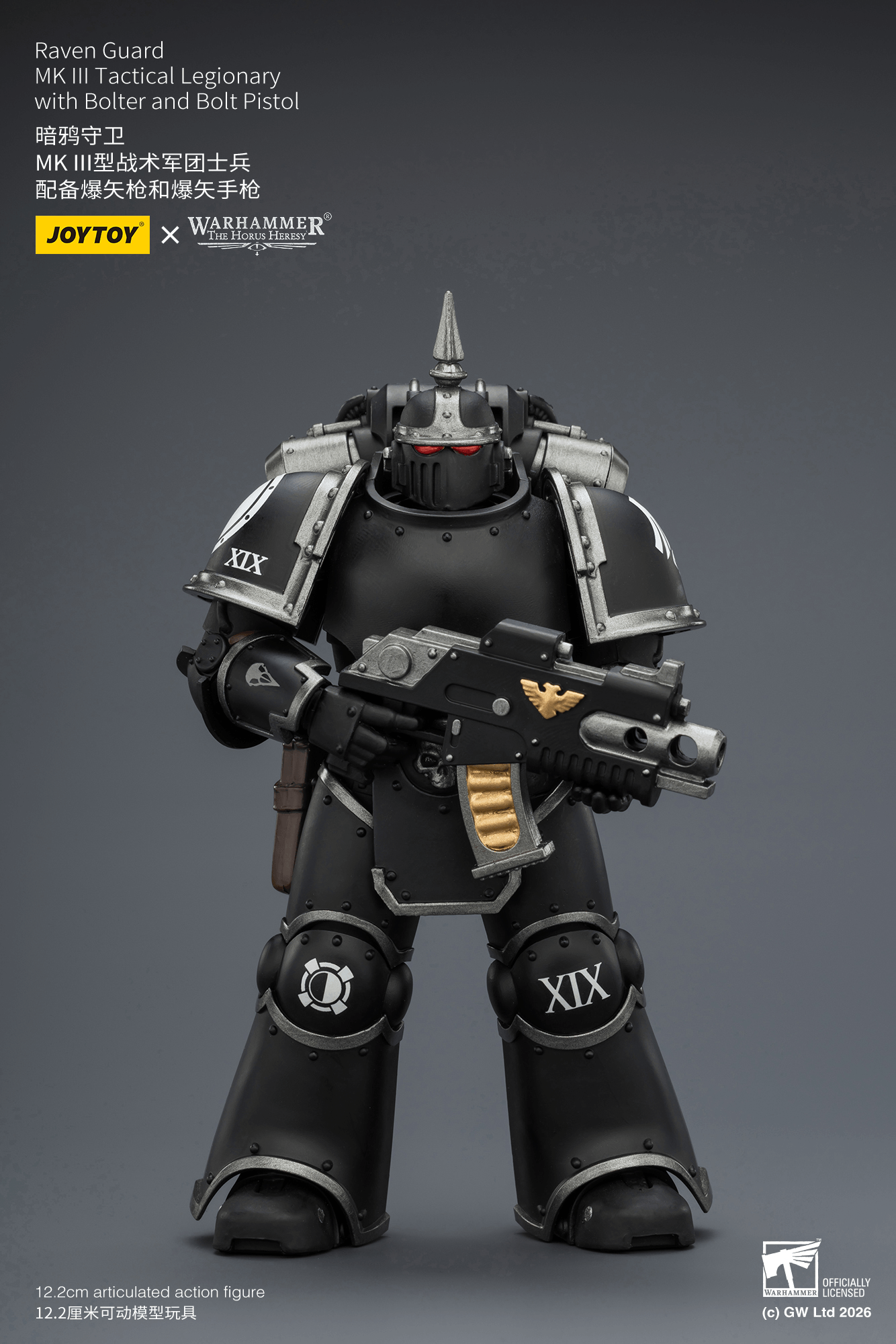 Joytoy: Raven Guard MK III Tactical Legionary with Bolter and Bolt Pistol