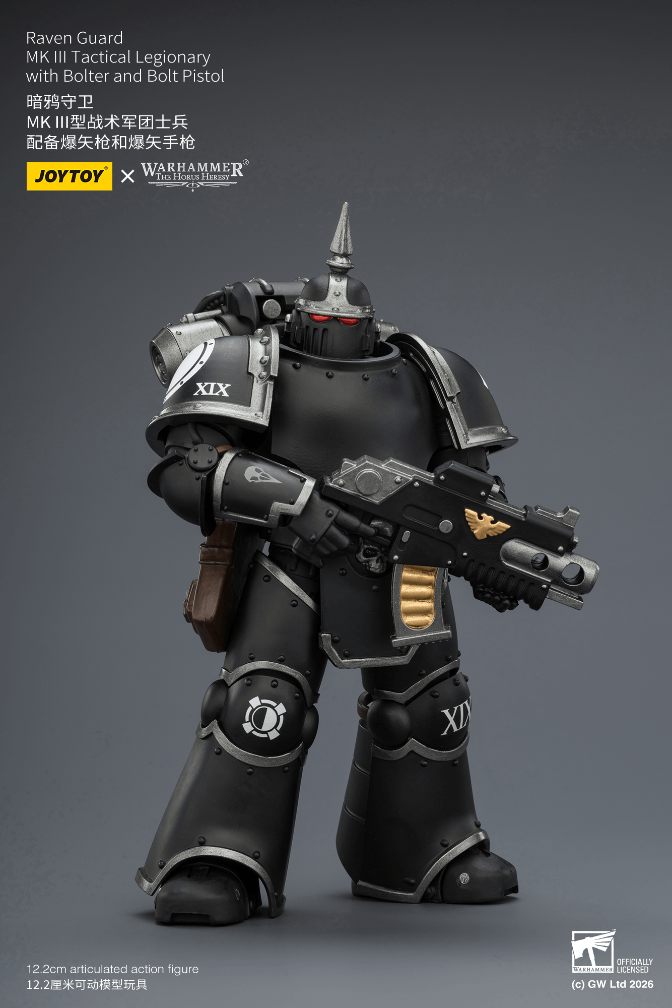 Joytoy: Raven Guard MK III Tactical Legionary with Bolter and Bolt Pistol