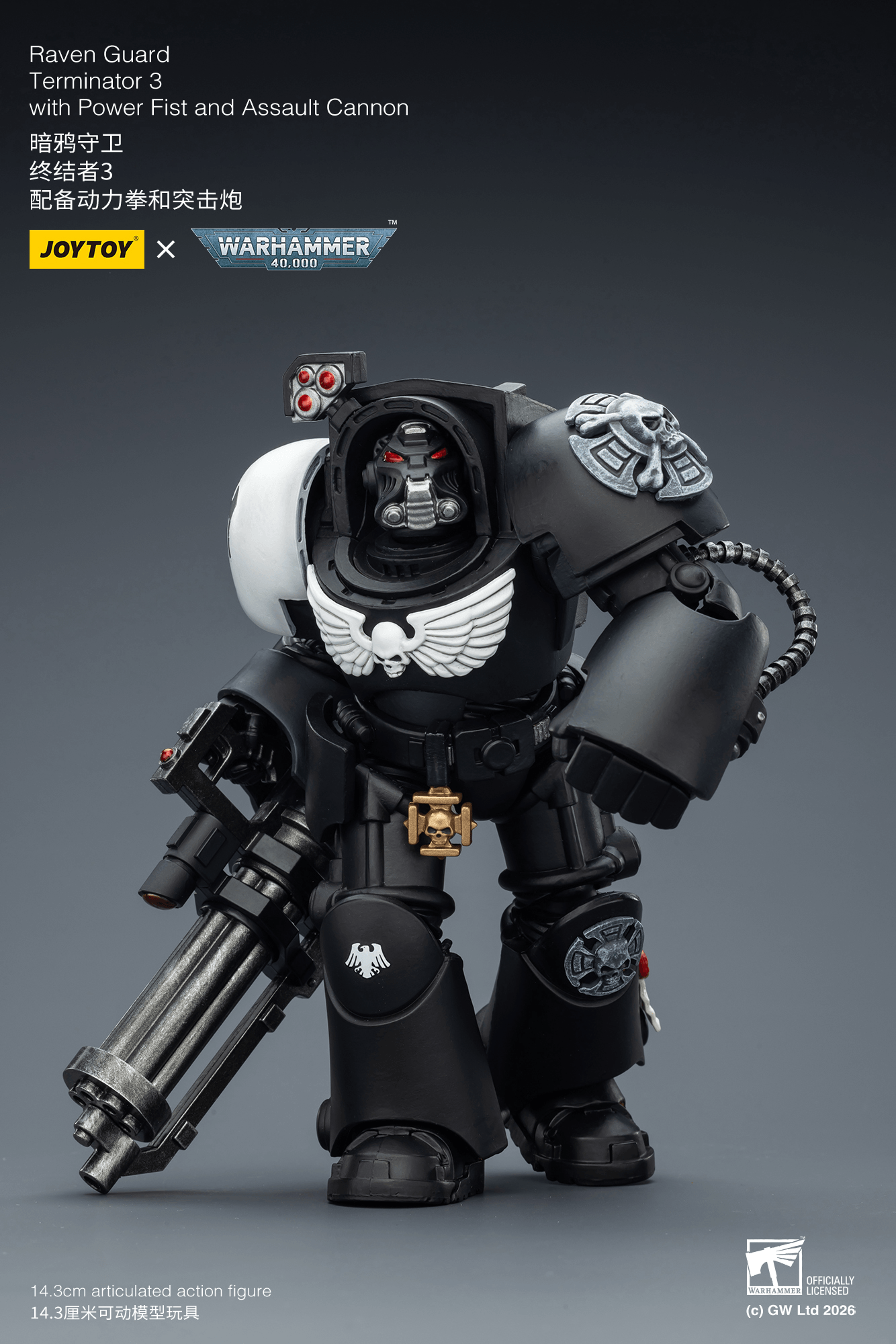 Joytoy: Raven Guard Terminator 3 with Power Fist and Assault Cannon