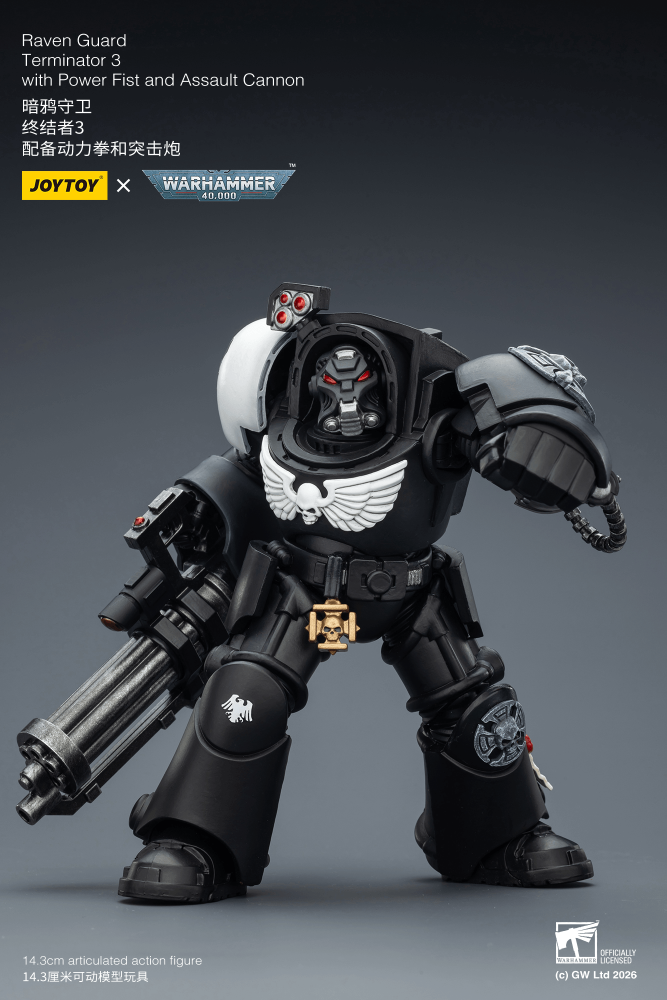 Joytoy: Raven Guard Terminator 3 with Power Fist and Assault Cannon