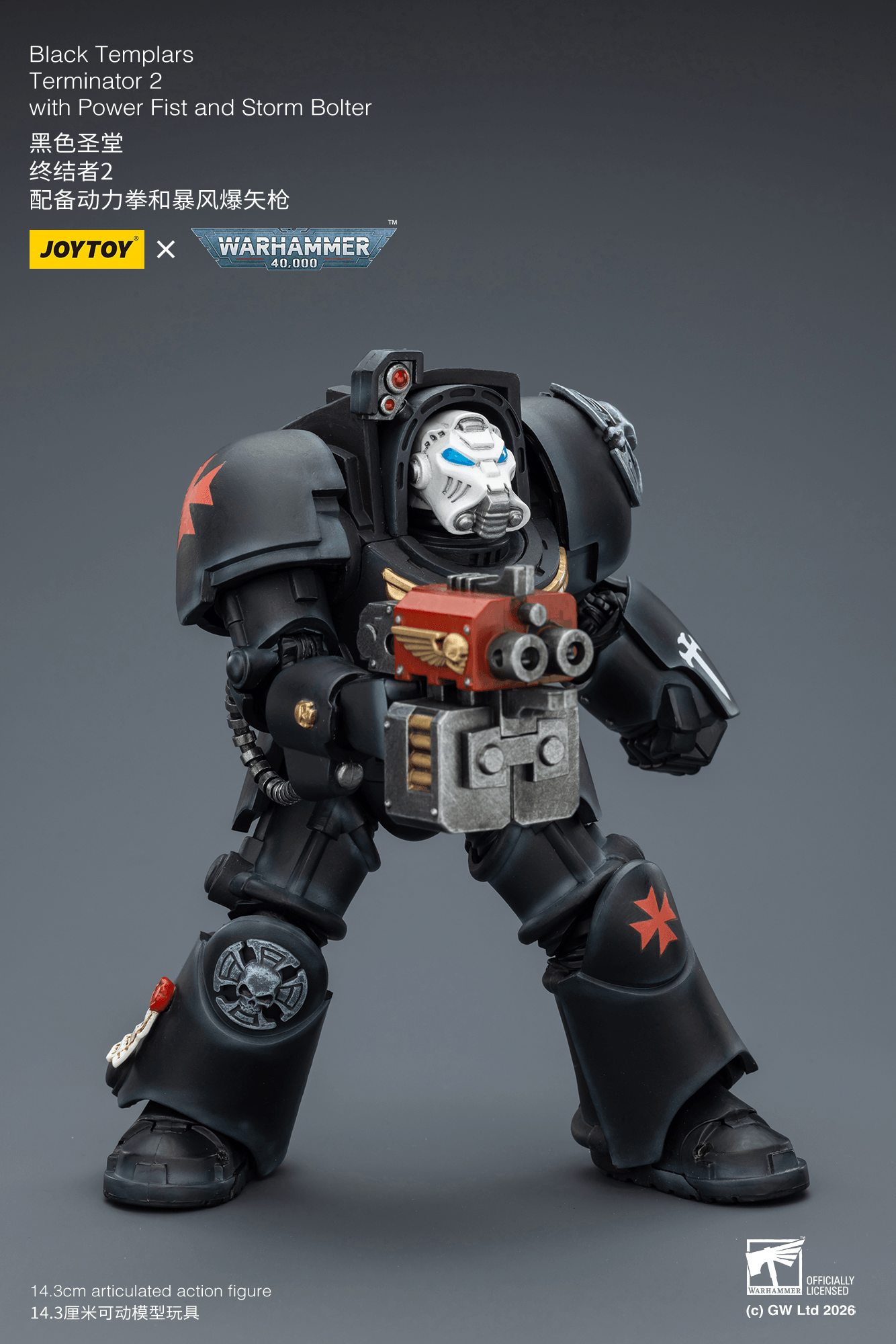 Joytoy: Black Templars Terminator 2 with Power Fist and Storm Bolter