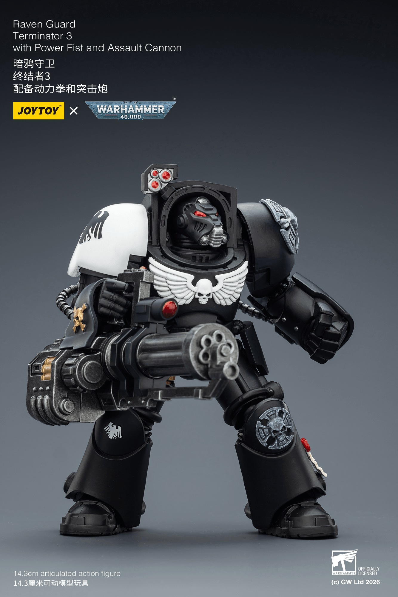 Joytoy: Raven Guard Terminator 3 with Power Fist and Assault Cannon