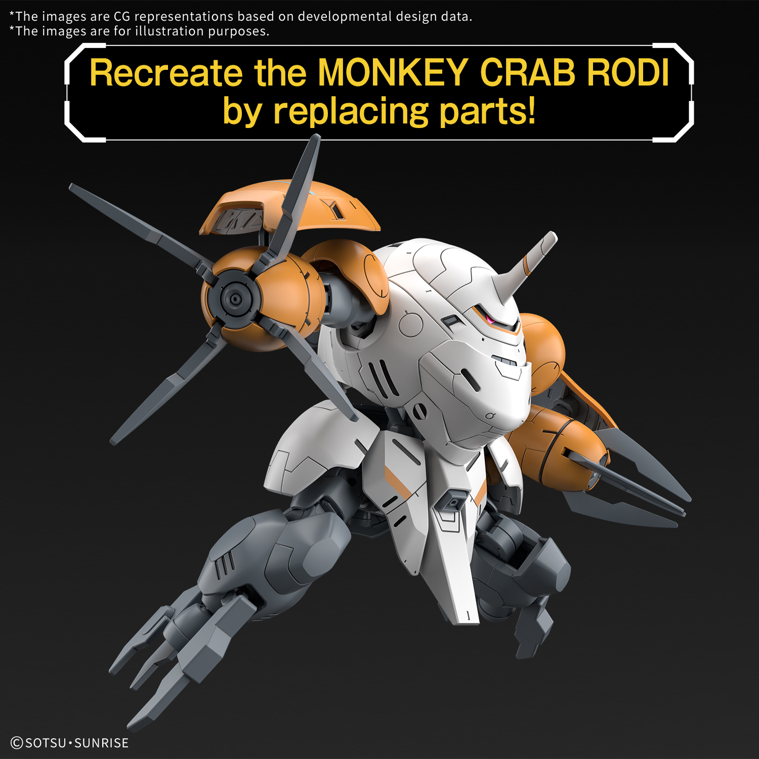 HG Monkey Rodi (598 Unit) / Monkey Crab Rodi [Q1 2026]