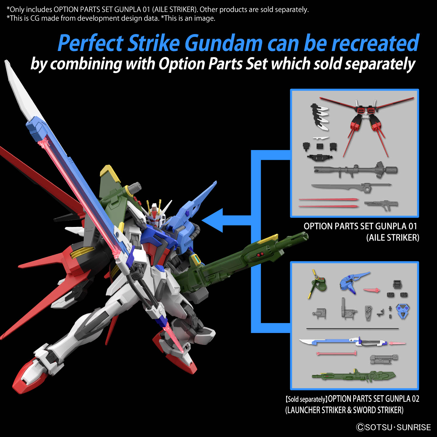 HG Option Parts Set Gunpla 01 (Aile Striker)