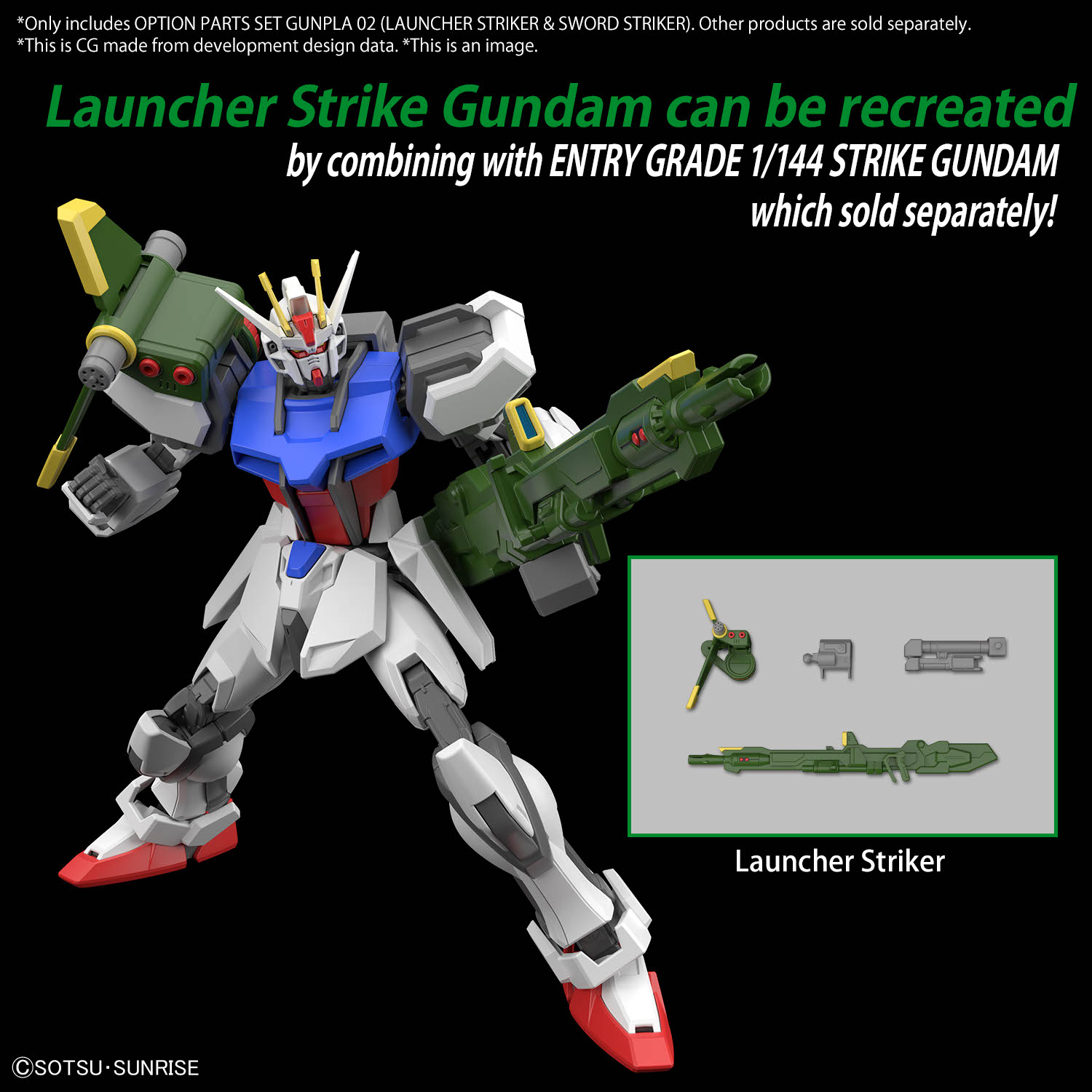 HG Option Parts Set Gunpla 02 (Launcher Striker & Sword Striker)