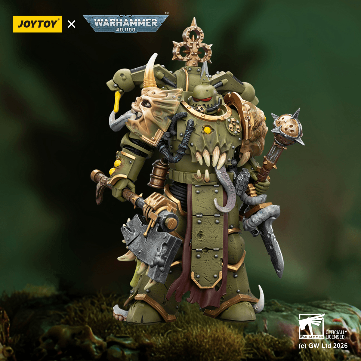 Joytoy: Death Guard Plague Marine with Bubotic axe and Plague Knife