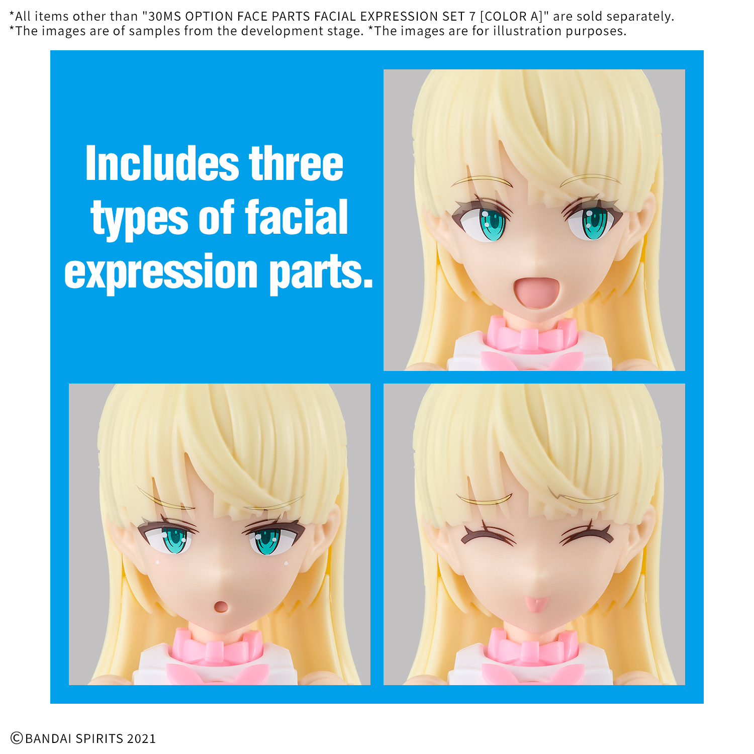 30MS Option Face Parts Expression Set 7 (Color A)